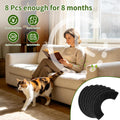 QUEARN 8 Pack 0.5" Thickened Activated Carbon Filters Compatible with LR 4 Connect, Automatic Cat Litter Box Filters Replacement Charcoal Filter Sheet to Absorb Odors Control Pet Damp Keep Home Fresh