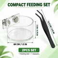Jumping Spider Feeding Dish 1 Pcs Magnetic Water Bowl for Tarantula