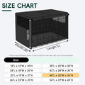 Dog Crate Cover Heavy Duty 600D Oxford Cloth - Fits 48 Inch Dog Crates, 2 Mesh Ventilation Windows, Waterproof Durable P