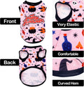 PET SHOW 4 Pack Halloween Dog Shirts for Medium Dogs Boy Girl
