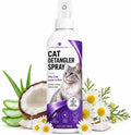 Cat Detangler Spray for Matted Hair, Leave in Pet Conditioner Spray