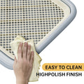 Dog Potty Tray, 23.6"x17.68" Indoor Pet Pee Pad Holder,Puppy Training Holder,Bathroom Dog Litter Box, Pet Toilet for Sma