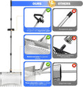 12inch Chicken Poop Scooper & Rake 2-in-1 with Adjustable Handle