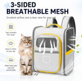 Vivicreate Cat Backpack Carrier for Dogs and Cats Kittens Rabbits, Foldable Mesh, Cat Carrier Backpack 15 Lbs, Pet Backpack Carrier for Walking, Camping and Cycling (Gray)
