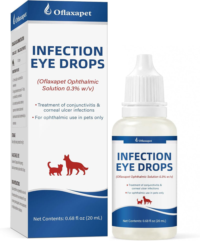 Dog Eye Drops | Dog Eye Infection Treatment | Flush Irritants & Reduce Redness, Watering & Discharge | Sterile Solution 