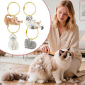 4 Pcs Cat Hair Keepsake Bottles, Pet Hair Memorial Keychain, Portable Cat Memory Keepsake Bottle, Furever Sentimental Pe
