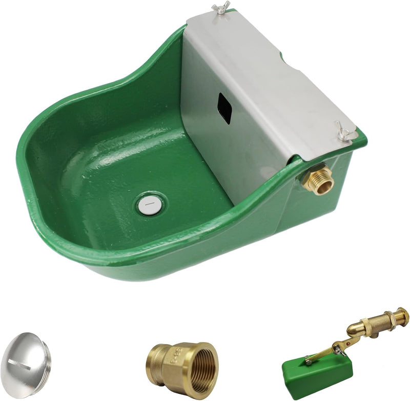 Automatic Stock Waterer for Horses,Cattle,Dog,Hog, Livestock, Heavy Duty Cast Iron,Extra Large Farm Animal Waterer Dispe
