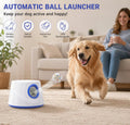 Dog Ball Launcher - Ball Throwing Machine for Dogs, 3 Adjustable Distance Settings Automatic Dog Ball Thrower, Indoor Ou