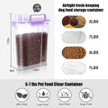 LEAWALK 5-7Lbs Airtight Dog Cat Pet Food Storage Container