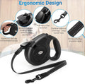 WRSOMIT Retractable Dog Leash, 26 Ft Heavy Duty Pet Walking Leash for Small Medium Large Dogs up to 99lbs, Anti-Slip Handle, 360 ° No Tangle, Nylon Tape, One-Handed Brake