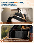 MIDOG 2 Cat Carrier with Litter Box, Expandable Dual Compartment Cat Carrier for 2 Cats, Large Soft Sided Double Pet Carrier for Car Travel, Moving