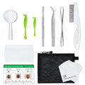 AHHOMATATA Tick Removal Tool & Twister Kit for Dogs, Cats & Humans, 10-in-1 Stainless Steel Tick Removers & Tick Puller Set - Professional Tick Tweezers Tool for Camping, Hiking & Dog Tick Remover