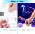 DaToo Aquarium Artificial Glowing Jellyfish Fish Tank Ornament Aquarium Silicone Decoration, 6 Pack, 1 Yr Warranty