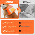 Orange Dog Harness Backpack with Leash & Poop Bag Dispenser, Modern Style, Medium Dog, 17-33 Lb, 5.9" x 5.9" x 2.3"