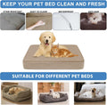 Dog Bed Cover Waterproof, Non-Slip Rectangular Pet Bed Protector for Dogs & Cats, Removable Washable Bed Sheet Replaceme