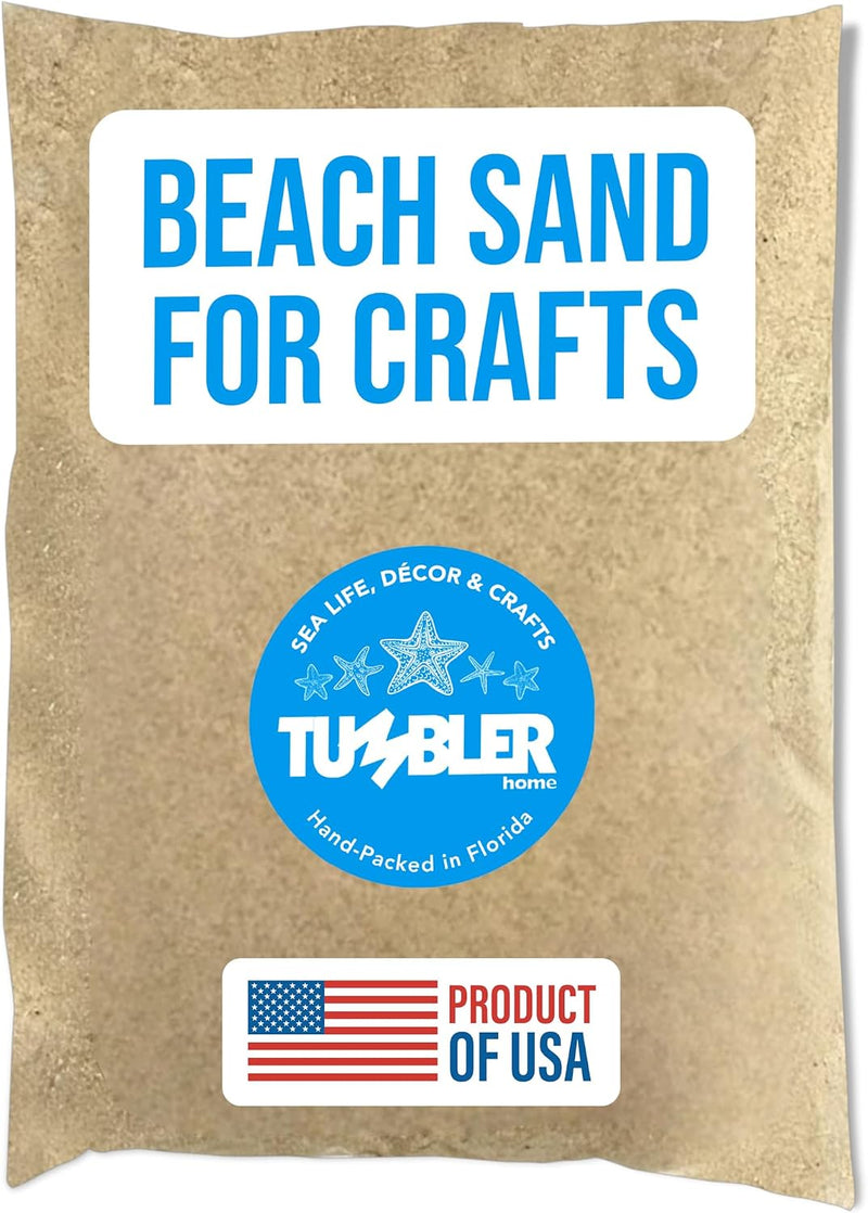 Real Beach Sand for Crafts, Decor & Vases, Small Bag of Sand, 2 Pounds