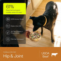 Maev Human-Grade Fresh-Frozen Beef Dog Food, Hip & Joint Formula | High-Protein, Grain-Free, Whole Ingredient Raw Food for Dogs | Complete & Balanced Meal or Topper | Made in USA | 5 lb