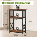 Snughome 10 Gallon Aquarium Stand, 3-Tier Storage Fish Tank Stand 220 lb Top, Fits 5/10 Gallon , Waterproof / Small Spac