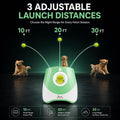 Automatic Dog Ball Launcher for Dogs with 10 Balls, Rechargeable Fetch Toy