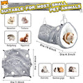 LEFTSTARER Noctilucent Luminous Guinea Pig Rat Hammock Bunkbed Hanging Tunnel and Soft Bed Mat for Ferret Hedgehog Squir
