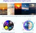 Aquarium Light- 140W Reef Light Wide Coverage Sunrise Sunset Moonlight Saltwater Lights for Coral with Master Slave Grou