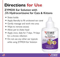 Zymox Enzymatic Ear Solution with 0.5% Hydrocortisone for Cats & Kittens, 1.25 oz. – Cleans & Refreshes Ear Canal for Relief from Wax, Dirt Buildup, Itchiness, Irritation, Inflammation & Redness