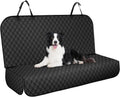 NECKORY Backseat Cover for Dogs, Waterproof and Non-Slip Pet Bench Seat Covers, Car Seat Protector for Back Seat, Universal Size Rear Car Seat Cover Fits Cars, Trucks and SUVs, L-Black