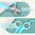 Lasnten 2 Pcs Bird Nail Grinder with Clipper Bird Nail Trimmer File Pet Grooming Tool for Parrot Budgerigars Parakeets M