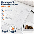 GOLOPET Extra Large Dog Heating Pad, 47×30 In with Smart Thermostat Switch and Power Line Protection Tube,Obtained MET a