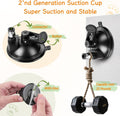 SUNSHINETOP Cat Wand Toy, Interactive Kitten Feather Toys Self Play, Cat Teaser for Indoor Cats Reusable Suction Cup Toys for Indoor Cats Kittens Play Exercise
