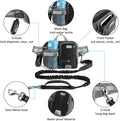 ETACCU Hands Free Dog Leash with Phone Pouch, Water Bottle Holder - Adjustable Waist Belt 19-38 Inch Belt Leash for Running, Reflective Shock Absorbing 48"-70" Extendable