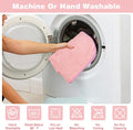 Fnaobai Pet Bathrobe for Dog Cat Absorbently Quick Drying Coat Cute Dogs Bath Towel Hooded Robe Adjustable Collar & Belly Strap for Pool Beach (Pink, X-Small)