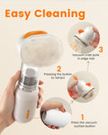 Vacuum Dog Brush for Shedding, Mess-Free Grooming