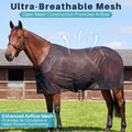 Breathable Mesh Horse Fly Sheet for Summer, Size 72 Black Lightweight Cover