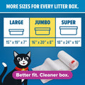 Jonny Cat Litter Box Liners: Fresh Scent - Heavy Duty - Tear & Leak Resistant - Drawstring Close - Jumbo, 7 Count