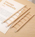 2 Pack Bird Ladder, Bird Cage Ladder Wooden 36 cm & 28 cm