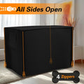 EVRBUL Dog Crate Cover 42 x 28 x 30 Inch Heavy Duty 420D Fabric Pet Kennel Cover Universal Compatible with 42 Inches Wir