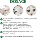60ML Pet Eye Drops for Dog & Cat Relieve Eyes Itching & Irritation, Pink Eye & Allergies Symptoms Safe & Gentle Formula for All Animals