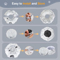 Cat Tunnel Bed for Indoor Cats, L Christmas Tree Skirts Washable Warm Soft Indoor Cat Donut Tunnel, Multifunctional Cat 