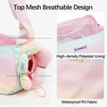 Dog Purse Carrier for Small Dogs, Soft Side Pet Tote Bag Up to 12lbs, Pink