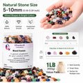 Natural Mixed Gemstone Crystal Chips – Polished Crystals Gravel Stones for Succulent Top Dressing, Aquarium Gravel, Vase