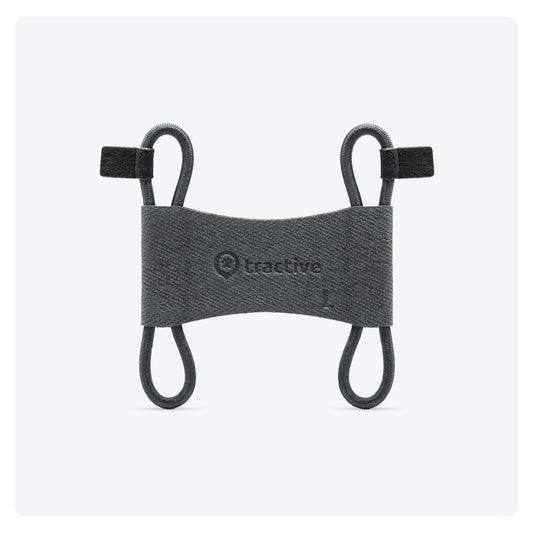 Tractive Fabric Clip Mount x2 for Tractive Dog 6 GPS Tracker (Black) - Large