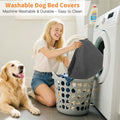 Dog Bed Covers Replacement Washable Waterproof Round Bed Protector for Donut Bed & Dog Couch, Gray 36 Inch