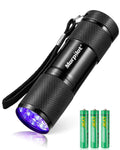 Morpilot Black Light Flashlight Mini UV Flashlight: 395nm Blacklight Flashlights, 9 Led Pet Urine Detector Light for Dog/Cat, Dry Stains, Resin Curing, Bed Bug
