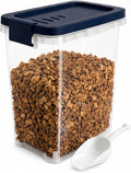 5-10 Lbs Airtight Cat Dog Food Storage Container, 8QT Compact Pet Food Bin