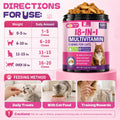 Taurine for Cats - 18 in 1 Cat Vitamins for Indoor Cats, Daily Cat Multivitamin Chews with Omega-3, Chondroitin, Glucosa
