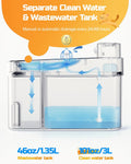 ODSD Filterless Cat Water Fountain - App Monitoring Pet Water Dispenser