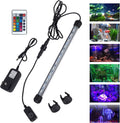 MQ 8 in Submersible LED Aquarium Light, 1.2W Color Changing Fish Tank Light with Remote Control, IP68 Crystal Glass 9 LE