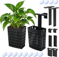 Upgraded Adjustable Aquarium Plant Holder,2 Pack Black