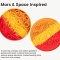PEGGY11 2-in-1 Mars-Themed Silicone Dog Slow Feeder Bowl & Lick Mat